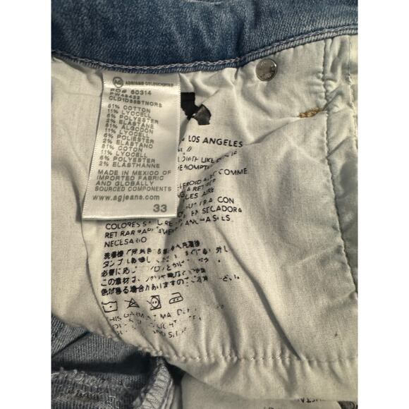 AG Farrah Boot Crop Jeans Mid Rise Size 33 waist/ 28 Inseam - Picture 4 of 5